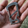 Multi kits de ferramentas escalando carabiner de titânio chaveiro gancho